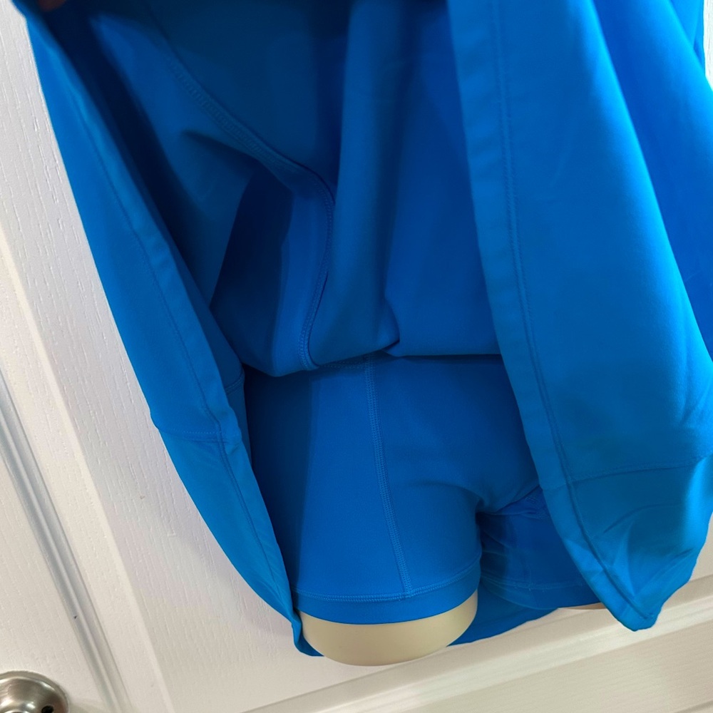 Women’s Blue Racerback A-Line Dress - Picture 4 of 6